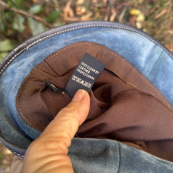 Coach Signature Tan Brown Canvas Bucket Hat with Dark Brown Trim main image 12